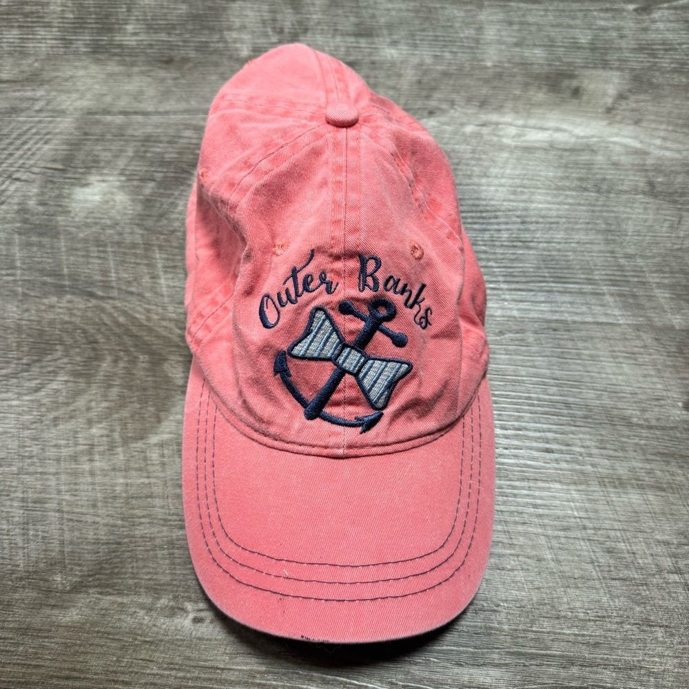 Outer Banks Pink Anchor Hat O/S